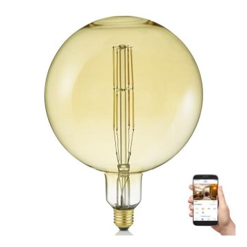 LED Żarówka ściemnialna GLOBE E27/6,5W/230V 2000-5500K Wi-Fi - Reality