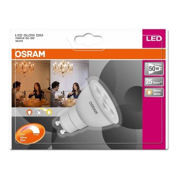 LED Żarówka ściemnialna GLOW GU10/5,5W/230V 2000-2700K - Osram