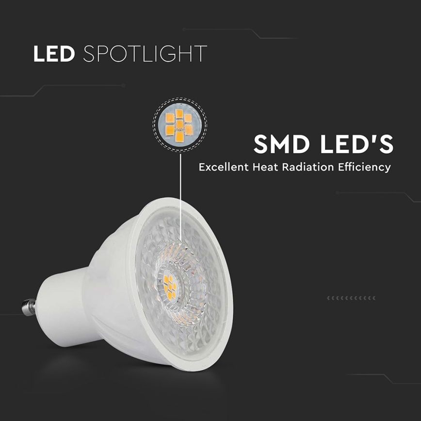 LED Żarówka ściemnialna GU10/6W/230V 4000K 110°