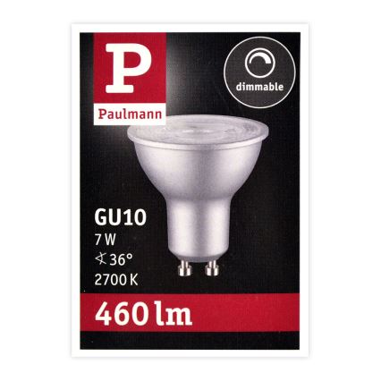 LED Żarówka ściemnialna GU10/7W/230V 2700K - Paulmann 28753