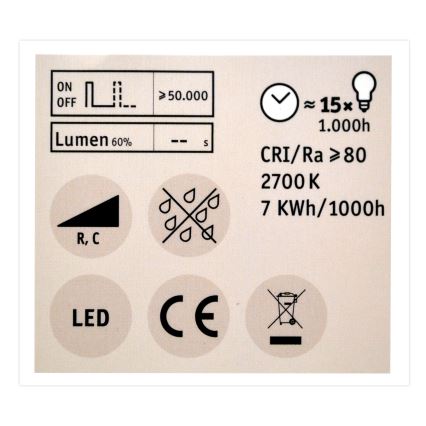 LED Żarówka ściemnialna GU10/7W/230V 2700K - Paulmann 28753