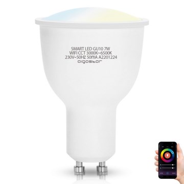 LED Żarówka ściemnialna GU10/7W/230V 3000-6500K Wi-Fi - Aigostar