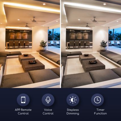 LED Żarówka ściemnialna GU10/7W/230V 3000-6500K Wi-Fi - Aigostar