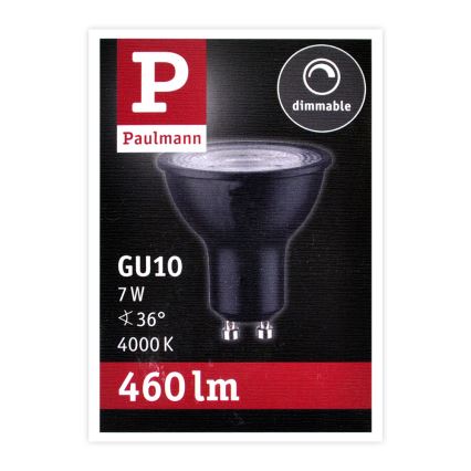 LED Żarówka ściemnialna GU10/7W/230V 4000K - Paulmann 28754