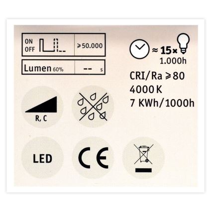 LED Żarówka ściemnialna GU10/7W/230V 4000K - Paulmann 28756