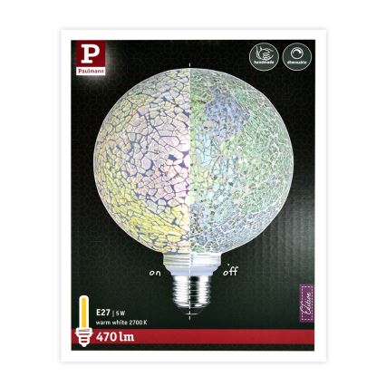 LED Żarówka ściemnialna MOSAIC G125 E27/5W/230V 2700K - Paulmann 28745