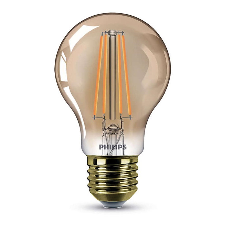 LED Żarówka ściemnialna Philips E27/8W/230V 2000K - VINTAGE