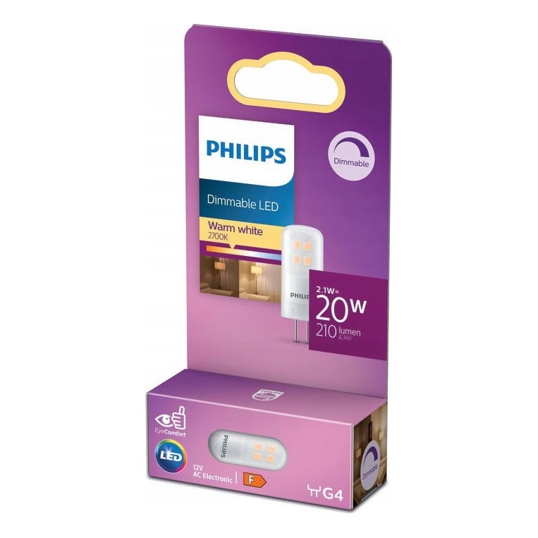 LED Żarówka ściemnialna Philips G4/2,1W/12V 2700K