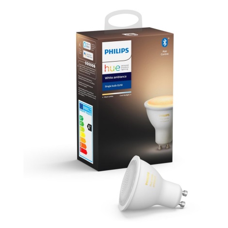 LED Żarówka ściemnialna Philips Hue WHITE AMBIANCE 1×GU10/4,3W/230V 2200-6500K
