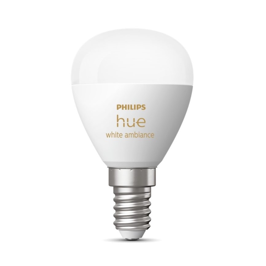 LED Żarówka ściemnialna Philips Hue WHITE AMBIANCE P45 E14/5,1W/230V 2200-6500K