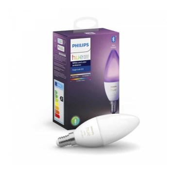 LED Żarówka ściemnialna Philips Hue WHITE AND COLOR AMBIANCE B39 E14/5,3W/230V 2200K - 6500K