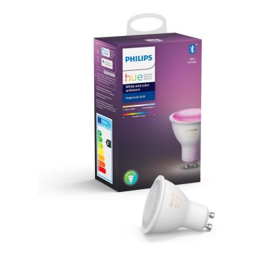 LED Żarówka ściemnialna Philips Hue WHITE AND COLOR AMBIANCE GU10/4,3W/230V 2000-6500K
