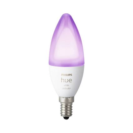 LED Żarówka ściemnialna Philips Hue WHITE AND COLOR AMBIANCE B39 E14/5,3W/230V 2200K - 6500K