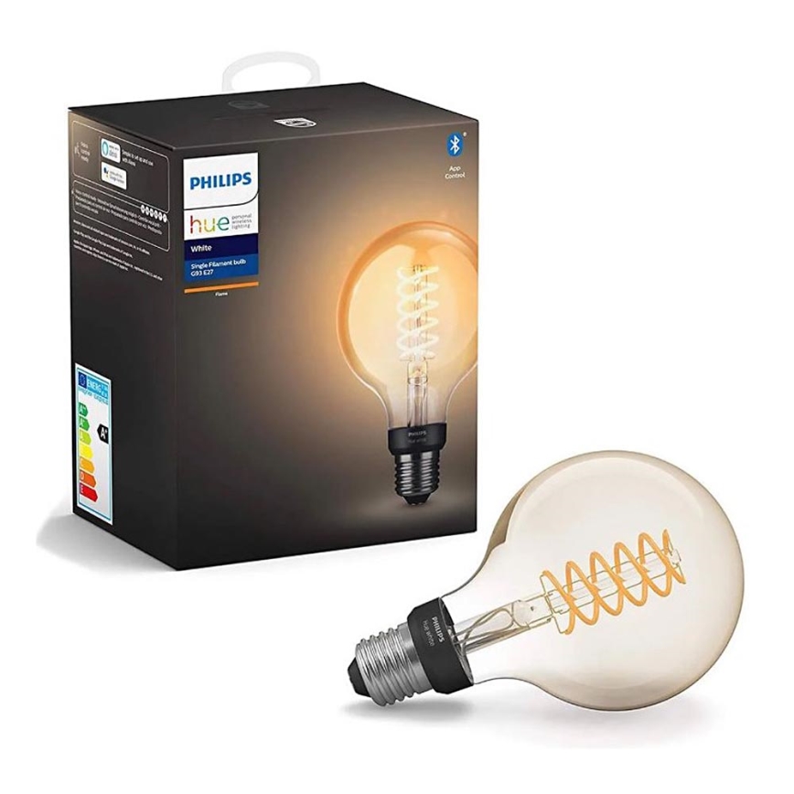 LED Żarówka ściemnialna Philips Hue WHITE FILAMENT G93 E27/7,2W/230V 2100K