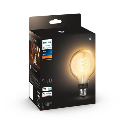 LED Żarówka ściemnialna Philips Hue WHITE FILAMENT G93 E27/7,2W/230V 2100K