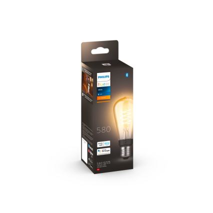 LED Żarówka ściemnialna Philips Hue WHITE FILAMENT ST64 E27/7W/230V 2100K