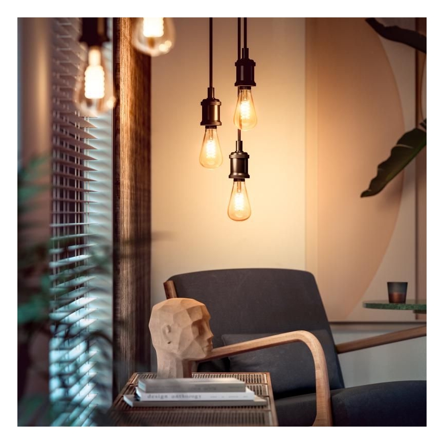 LED Żarówka ściemnialna Philips Hue WHITE FILAMENT ST72 E27/7W/230V 2100K