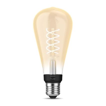 LED Żarówka ściemnialna Philips Hue WHITE FILAMENT ST72 E27/7W/230V 2100K