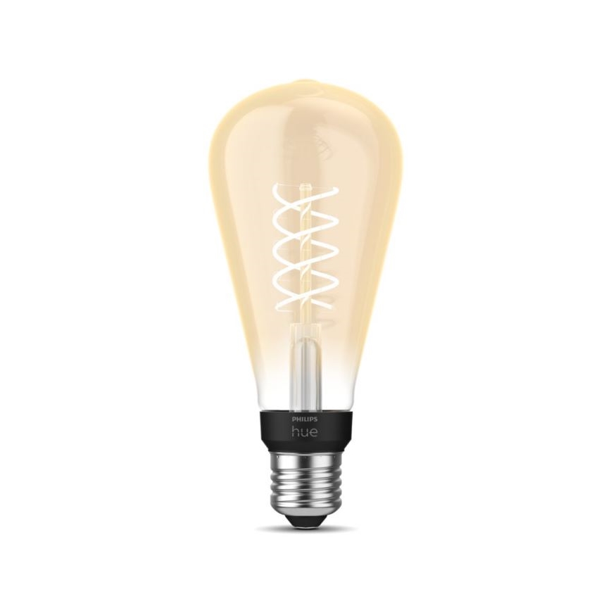 LED Żarówka ściemnialna Philips Hue WHITE FILAMENT ST72 E27/7W/230V 2100K