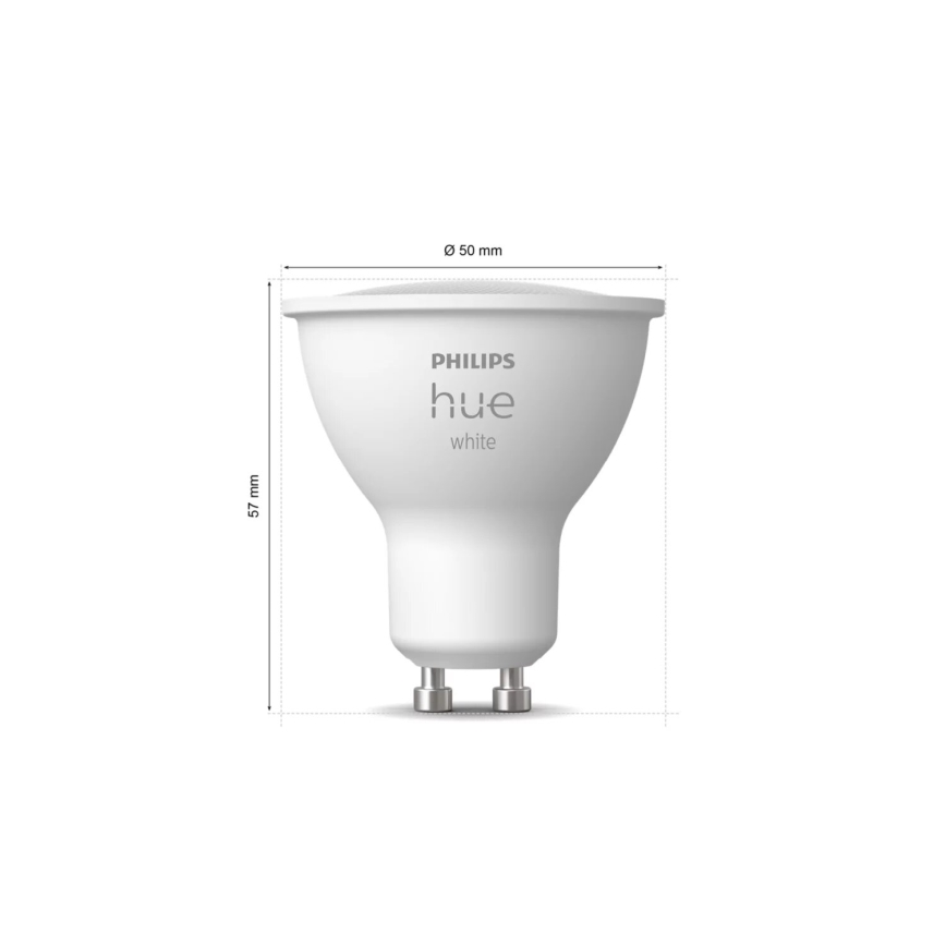 LED Żarówka ściemnialna Philips Hue WHITE GU10/4,2W/230V 2700K