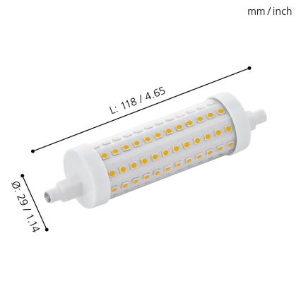 LED Żarówka ściemnialna R7S/12W/230V 2700K 118 mat. - Eglo 11833
