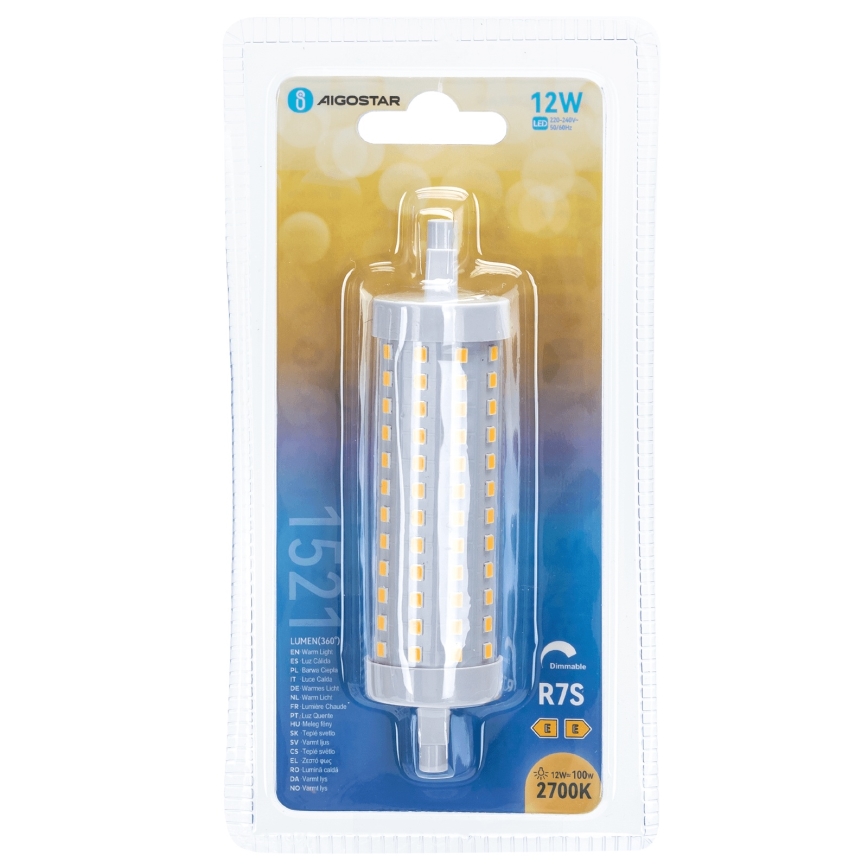 LED Żarówka ściemnialna R7s/12W/230V 2700K - Aigostar