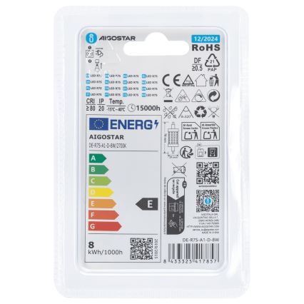 LED Żarówka ściemnialna R7s/8W/230V 2700K - Aigostar