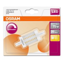 LED Żarówka ściemnialna R7s/8W/230V 2700K - Osram