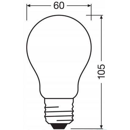 LED Żarówka ściemnialna RETROFIT A60 E27/11W/230V 4000K - Osram