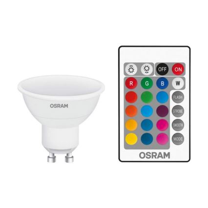 LED Żarówka ściemnialna RGB GU10/4,5W/230V - Osram
