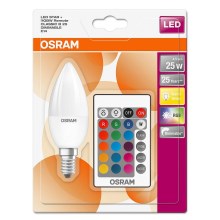 LED Żarówka ściemnialna RGB STAR E14/4,5W/230V 2700K – Osram
