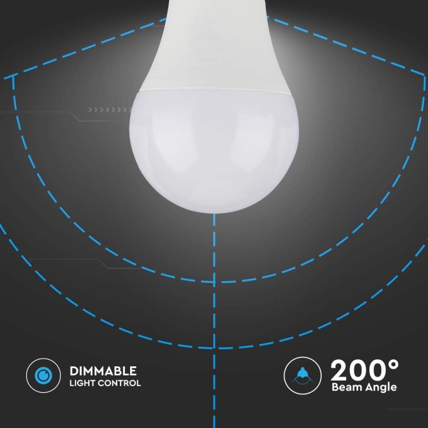 LED Żarówka ściemnialna SAMSUNG CHIP A60 E27/11W/230V 3000K