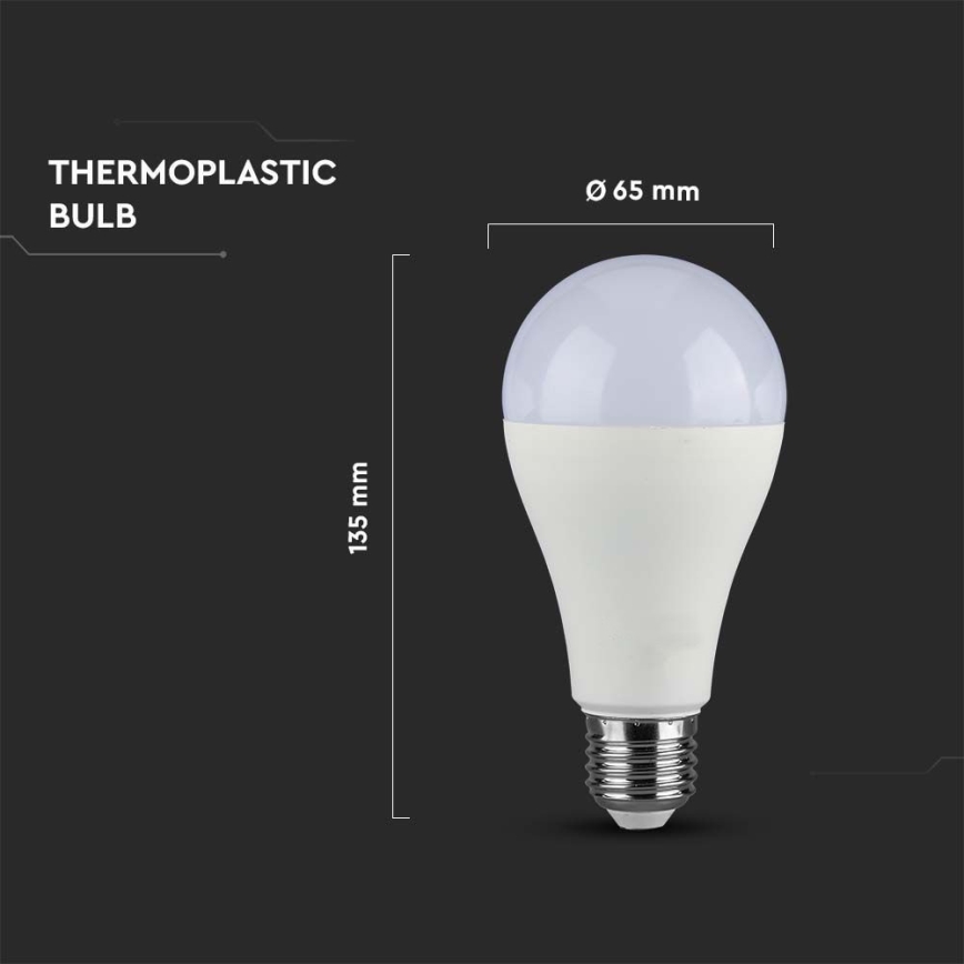 LED Żarówka ściemnialna SAMSUNG CHIP A65 E27/17W/230V 4000K