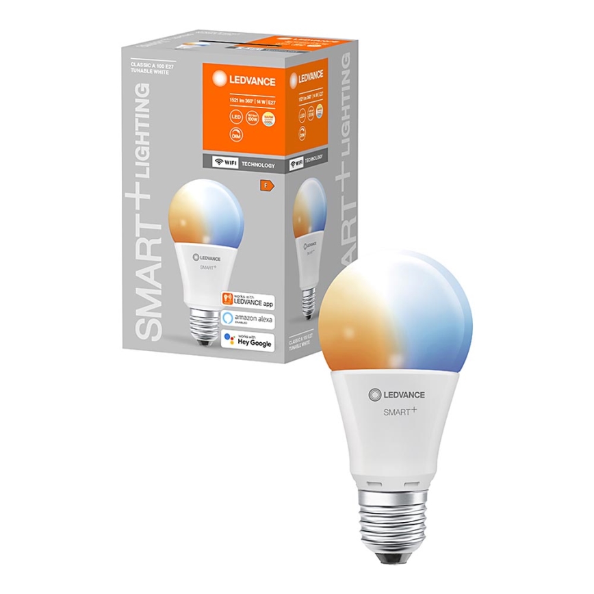 LED Żarówka ściemnialna SMART+ E27/14W/230V 2700K-6500K Wi-Fi - Ledvance