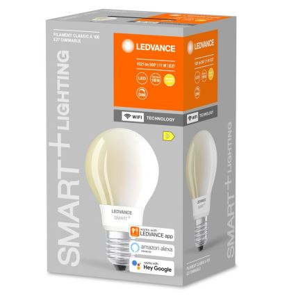 LED Żarówka ściemnialna SMART+ FILAMENT E27/11W/230V 2700K Wi-Fi - Ledvance