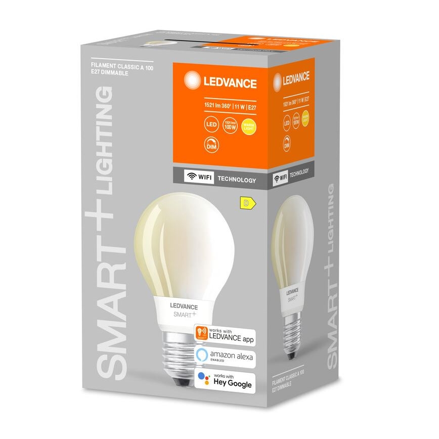 LED Żarówka ściemnialna SMART+ FILAMENT E27/11W/230V 2700K Wi-Fi - Ledvance