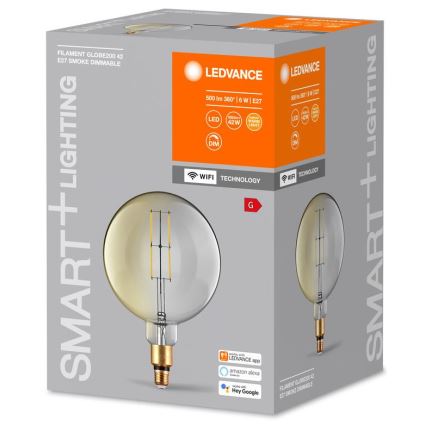 LED Żarówka ściemnialna SMART+ GLOBE G200 E27/6W/230V 2500K Wi-Fi - Ledvance