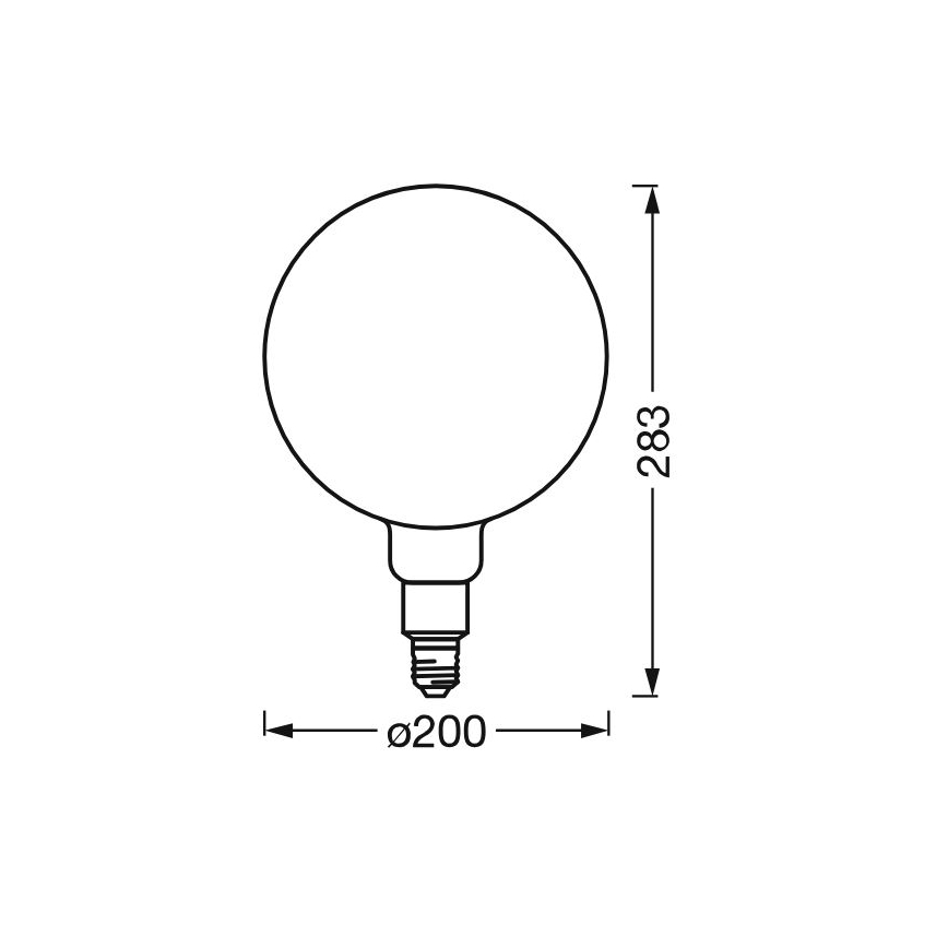 LED Żarówka ściemnialna SMART+ GLOBE G200 E27/6W/230V 2500K Wi-Fi - Ledvance