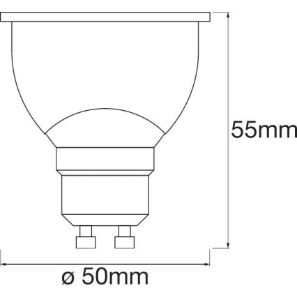 LED Żarówka ściemnialna SMART+ GU10/5W/230V 2700K-6500K Wi-Fi - Ledvance