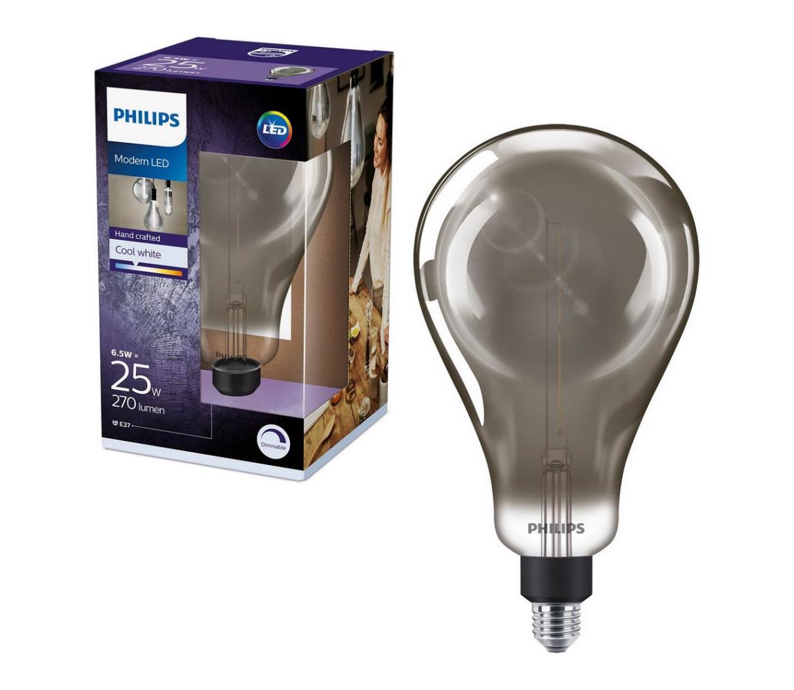 LED Żarówka ściemnialna SMOKY VINTAGE Philips A160 E27/6,5W/230V 4000K