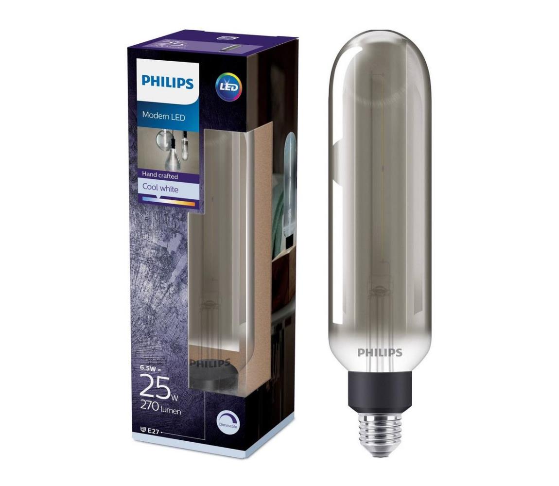 LED Żarówka ściemnialna SMOKY VINTAGE Philips T65 E27/6,5W/230V 4000K