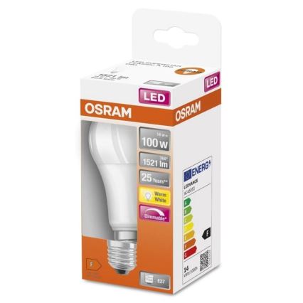 LED Żarówka ściemnialna SUPERSTAR E27/14W/230V 2700K - Osram