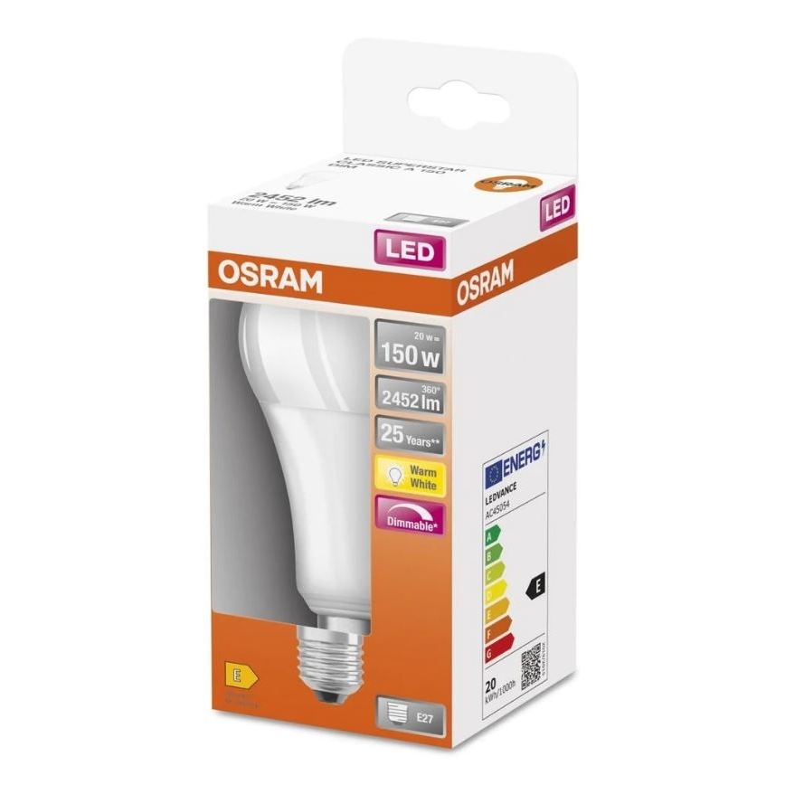 LED Żarówka ściemnialna SUPERSTAR E27/20W/230V 2700K - Osram