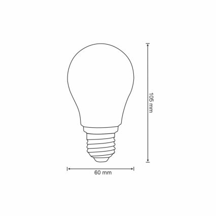 LED Żarówka ściemnialna VINTAGE A60 E27/7W/230V 2700-6500K Wi-fi Tuya