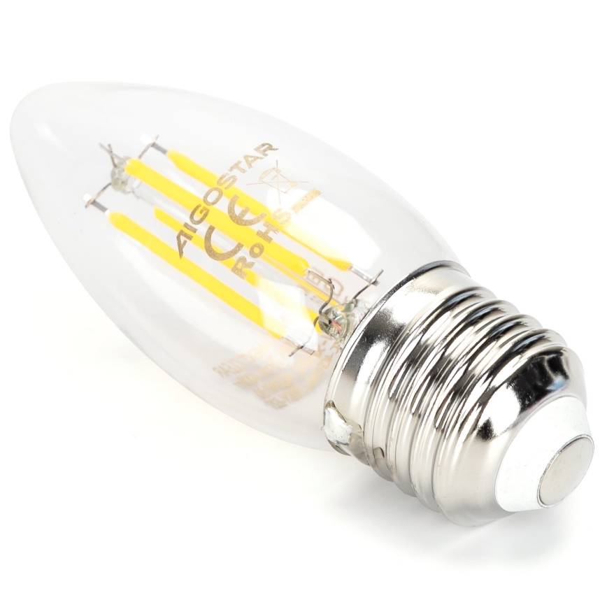 LED Żarówka ściemnialna VINTAGE C35 E27/4W/230V 6500K - Aigostar