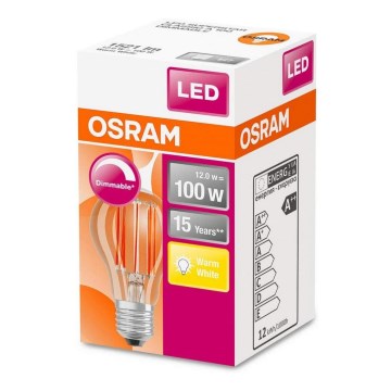 LED Żarówka ściemnialna VINTAGE E27/12W/230V - Osram