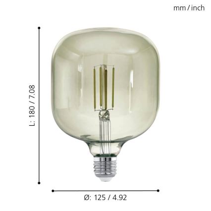 LED Żarówka ściemnialna VINTAGE E27/4W/230V 3000K  - Eglo 12597