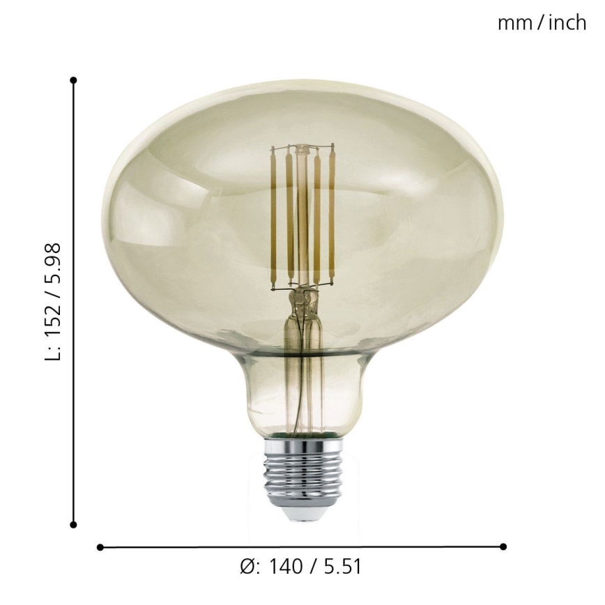LED Żarówka ściemnialna VINTAGE E27/4W/230V 3000K - Eglo 12599