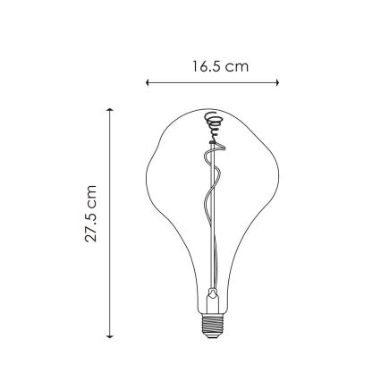 LED Żarówka ściemnialna VINTAGE EDISON E27/3W/230V 1800K