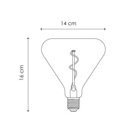 LED Żarówka ściemnialna VINTAGE EDISON E27/3W/230V 1800K